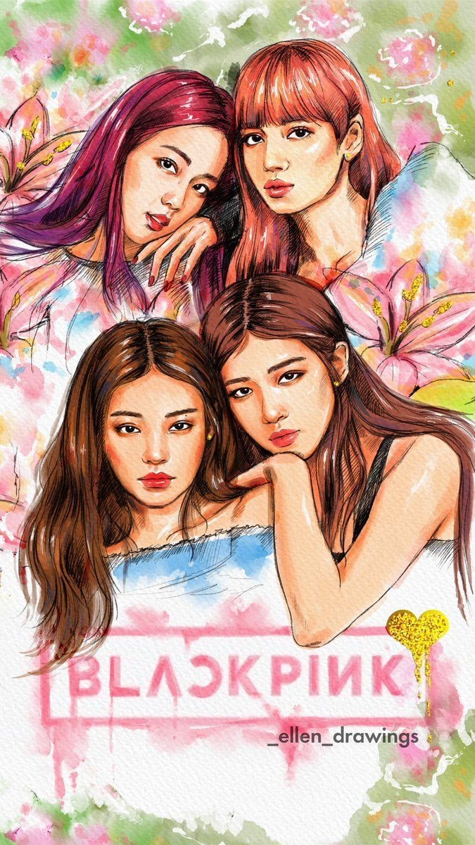 680x1200 Blackpink Cartoon Wallpaper Free Blackpink Cartoon, Phone