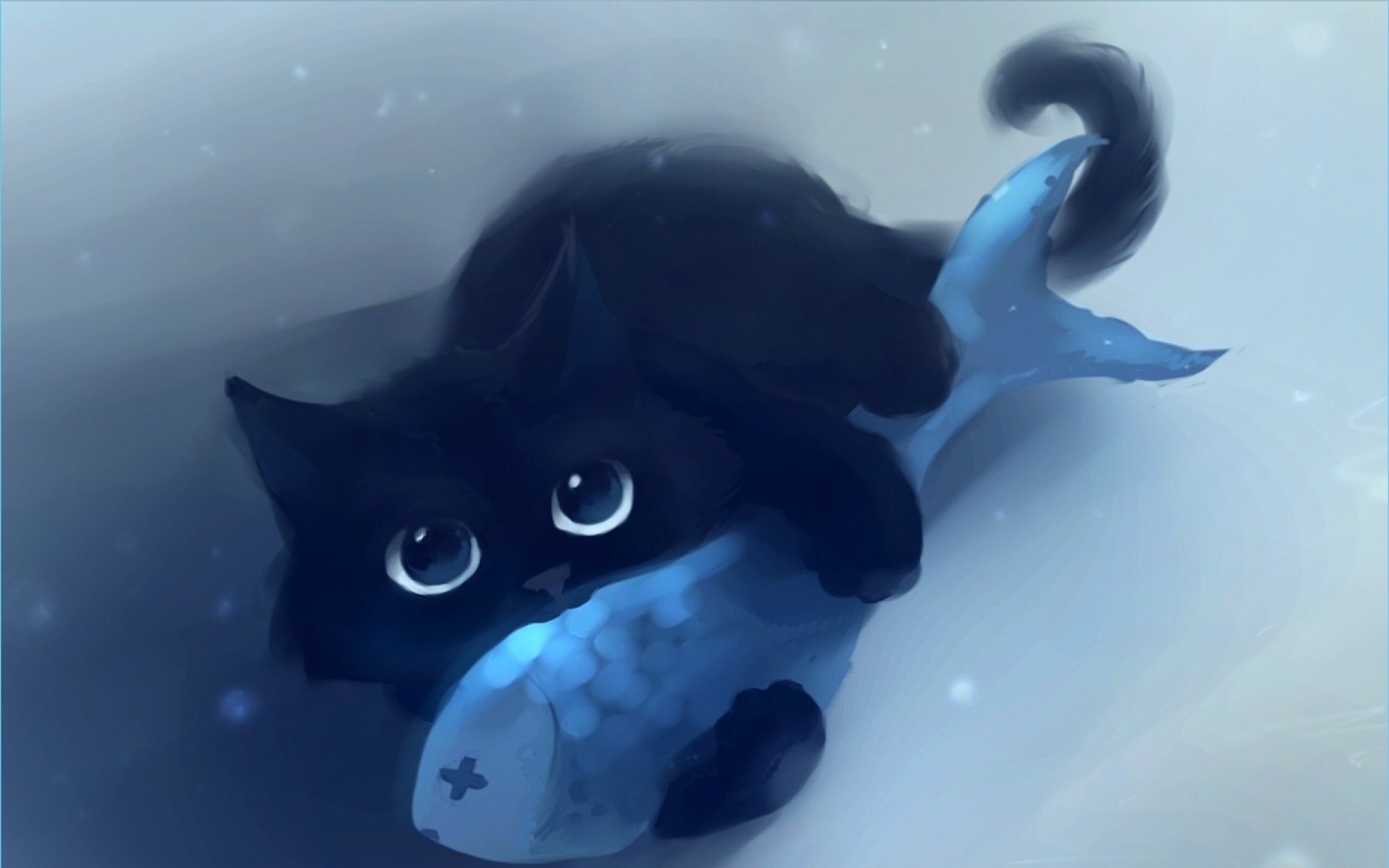 1920x1200 Cute Anime Cat, Desktop