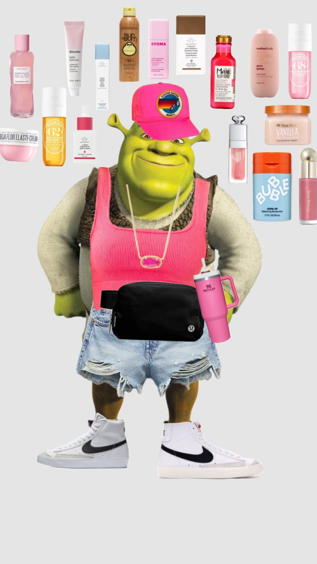 1080x1920 Preppy Shrek Style Inspiration, Phone