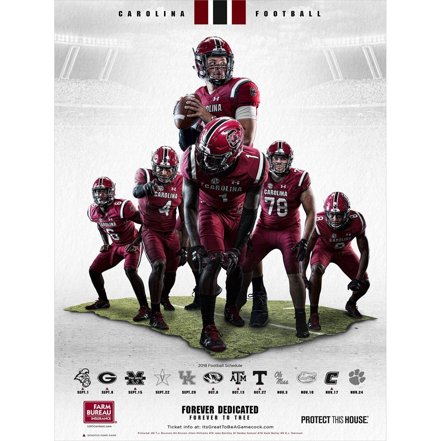 1500x1500 South Carolina Football Poster, Phone