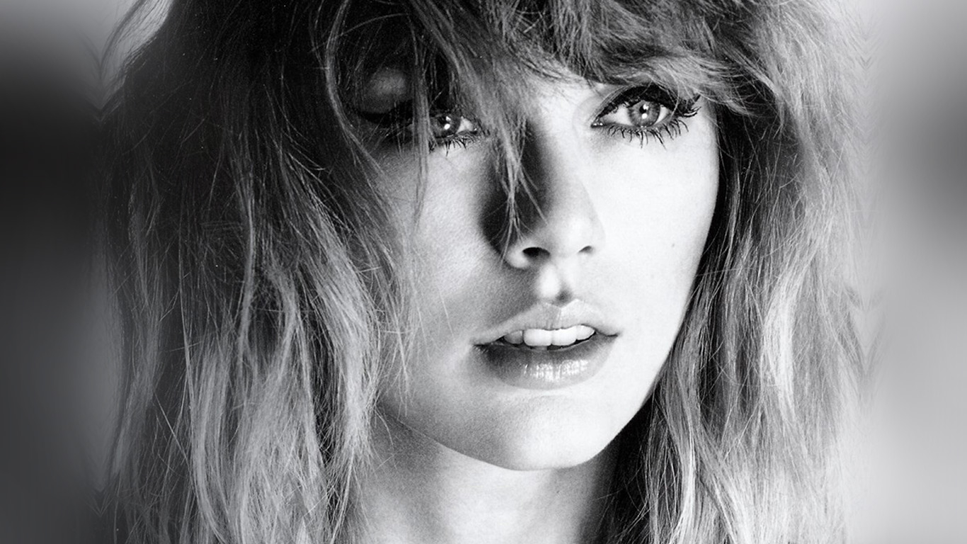 1370x770 wallpaper for desktop, laptop. taylor swift girl bw dark music face, Desktop