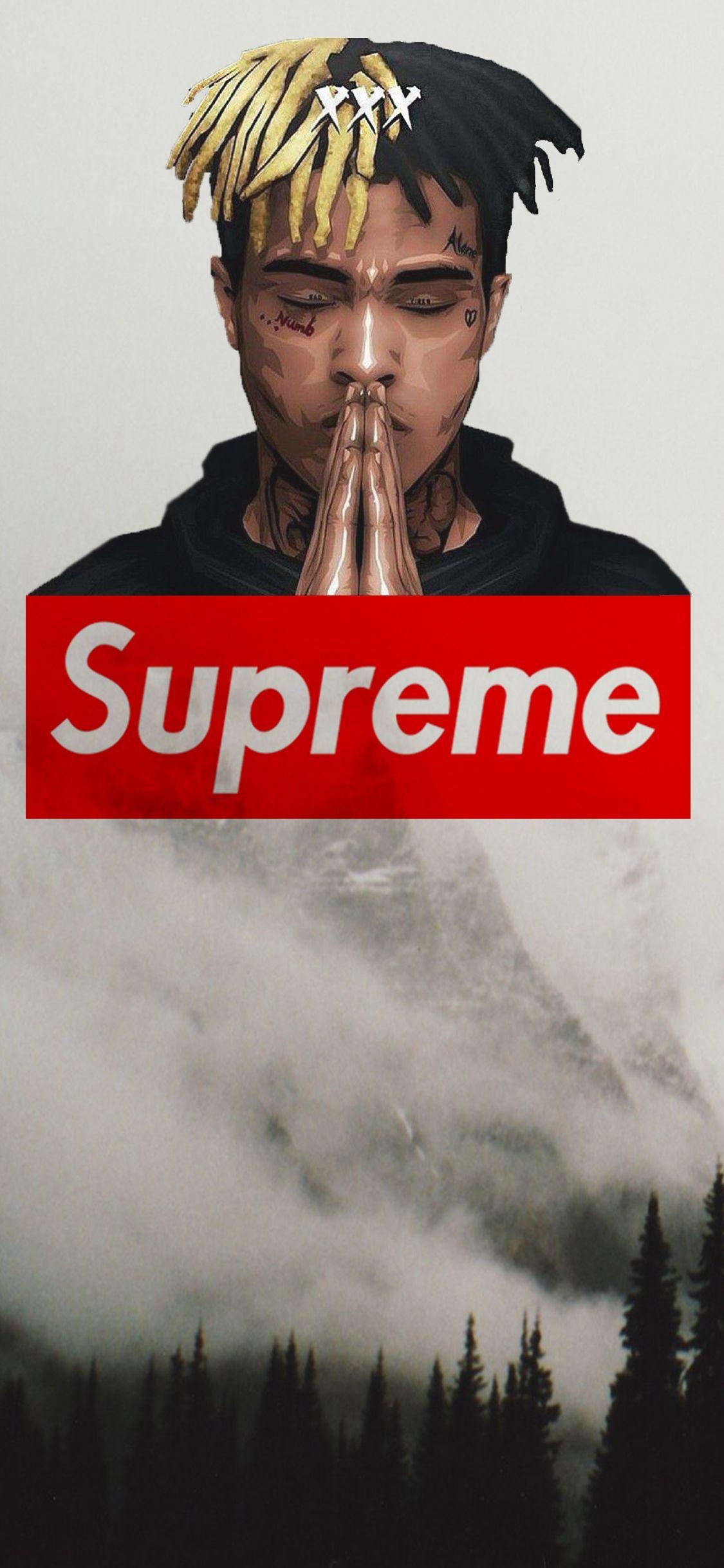 1130x2440 Supreme #XXXTentacion #Cool. Art ❤ ❤. Supreme wallpaper, Phone