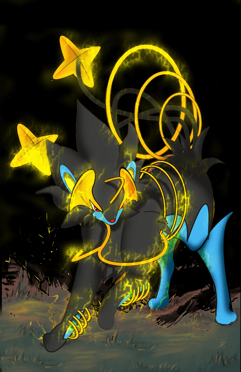 1030x1590 Luxray Pokemon Wallpaper HD Image, Phone