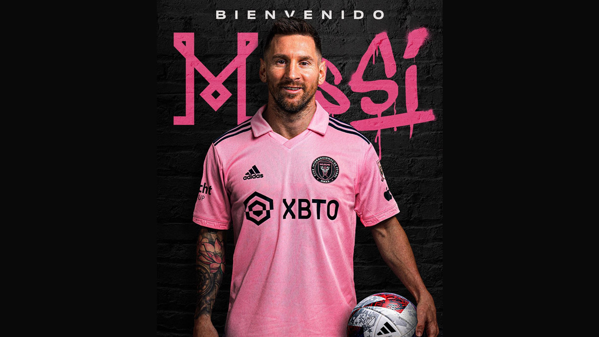 1200x680 Lionel Messi Inter Miami Image & HD Wallpaper for Free Download: LM10 HD Photo in MLS Club Jersey To Share Online. ⚽ LatestLY, Desktop