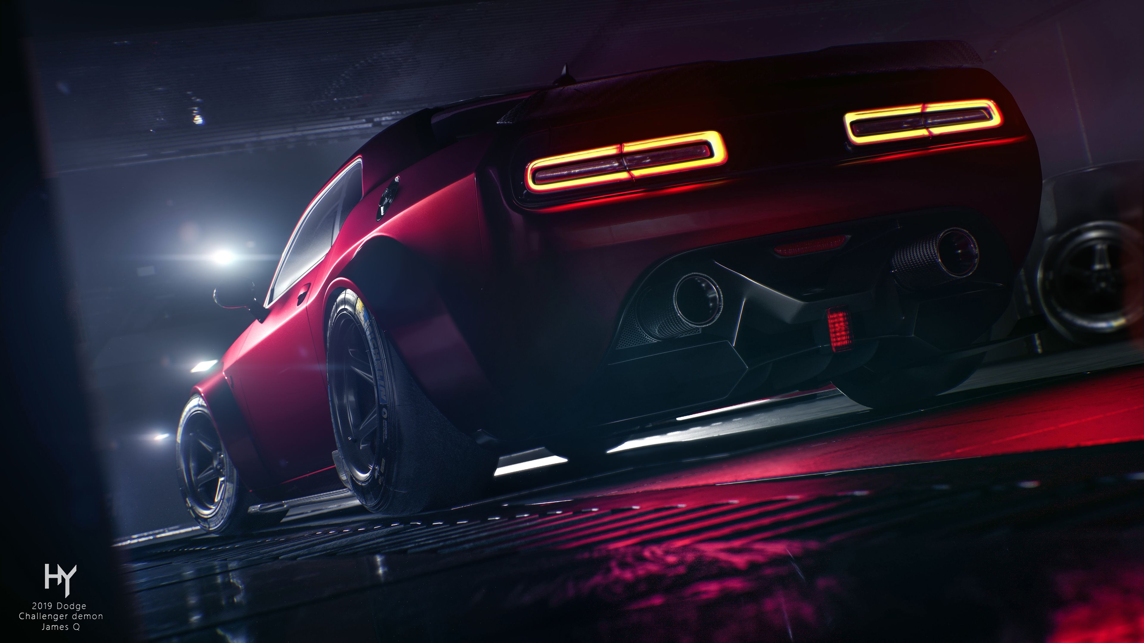 3840x2160 Dodge Challenger SRT Demon 4K 3 Wallpaper. HD Car Wallpaper, Desktop