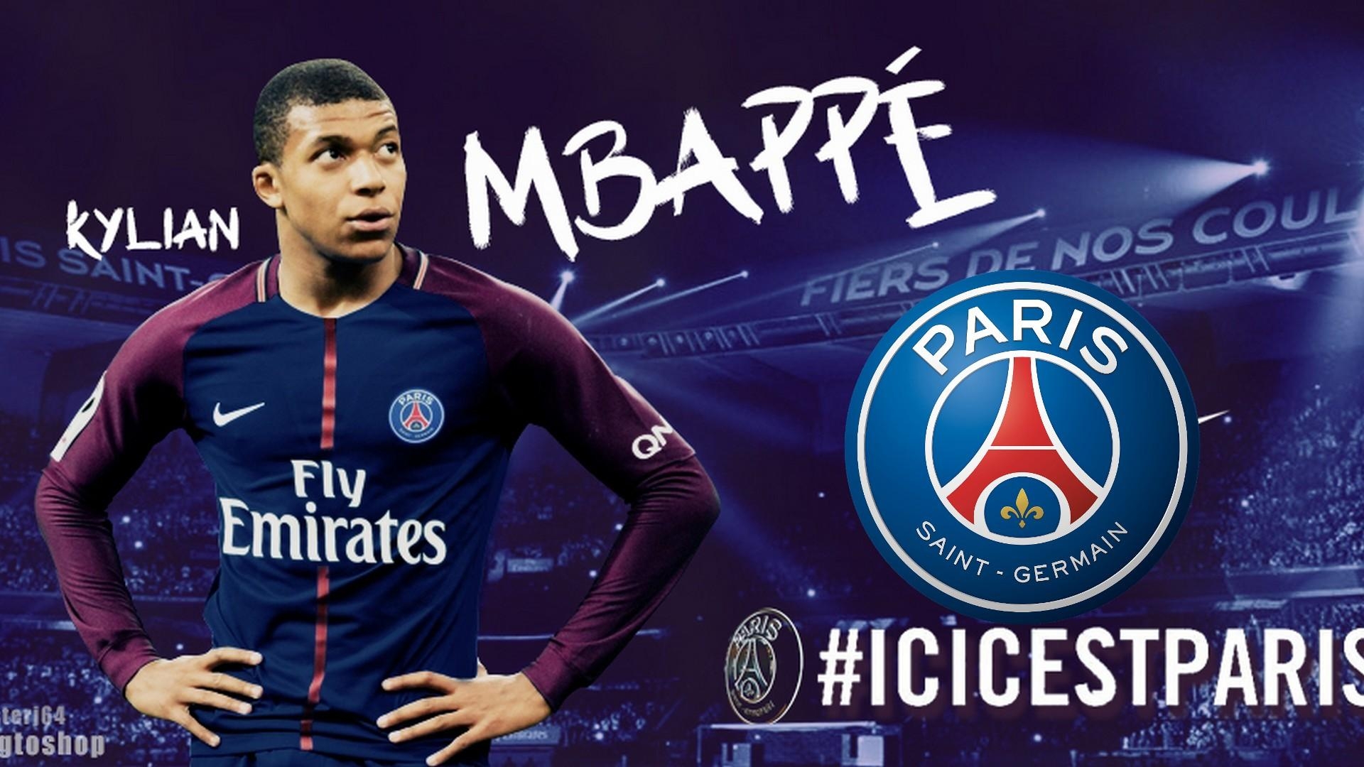 1920x1080 HD PSG Kylian Mbappe Background Football Wallpaper, Desktop