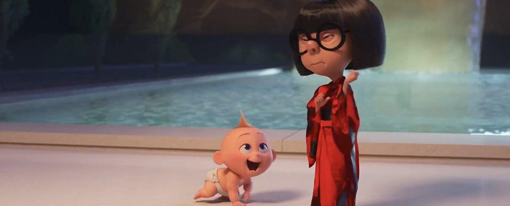 1780x720 JACK JACK & EDNA 'E' MODE (Brad Bird) The Incredibles 2, Dual Screen