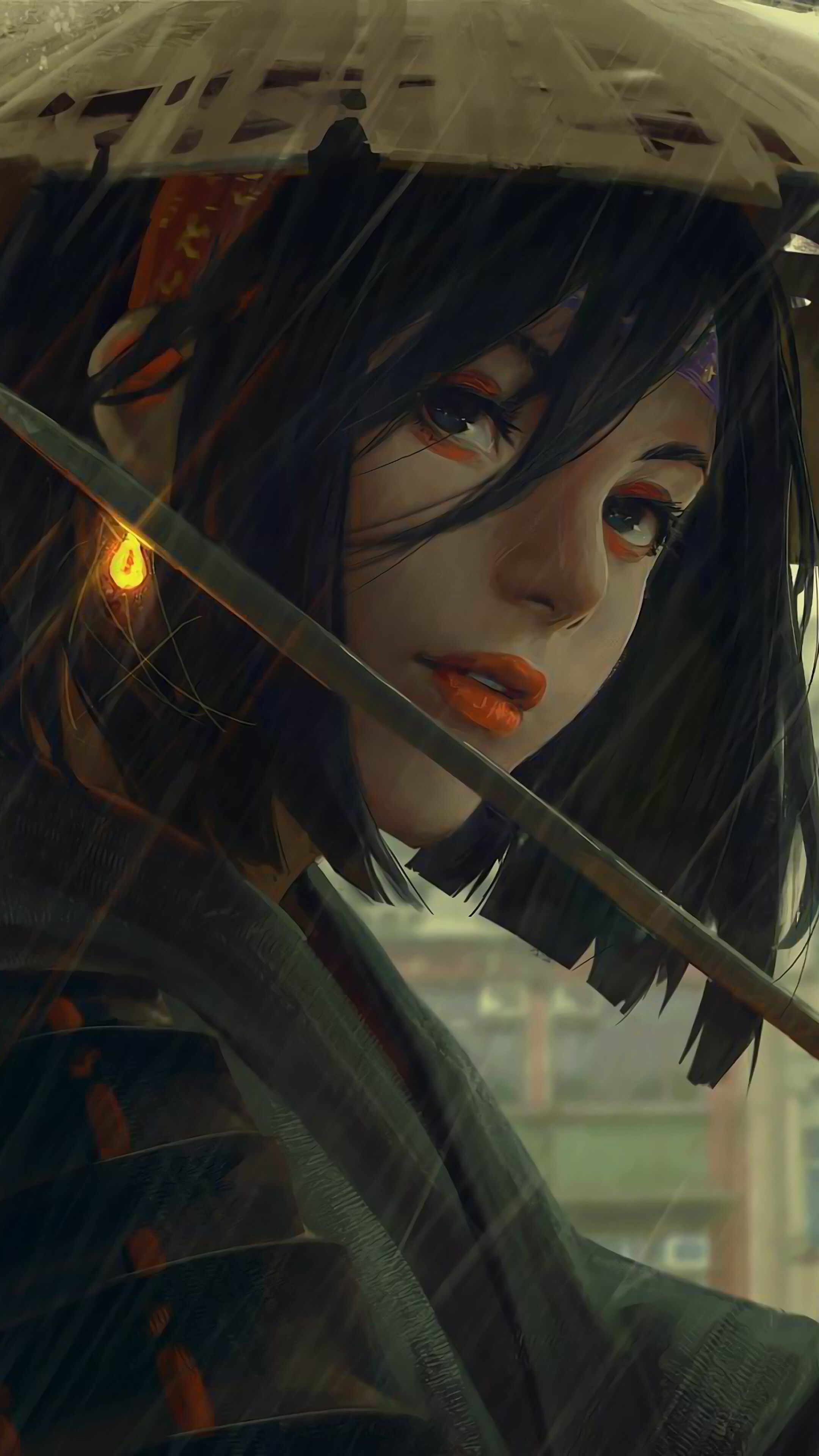 2160x3840 Samurai, Girl, Fantasy, 4K phone HD Wallpaper, Image, Background, Photo and Picture, Phone