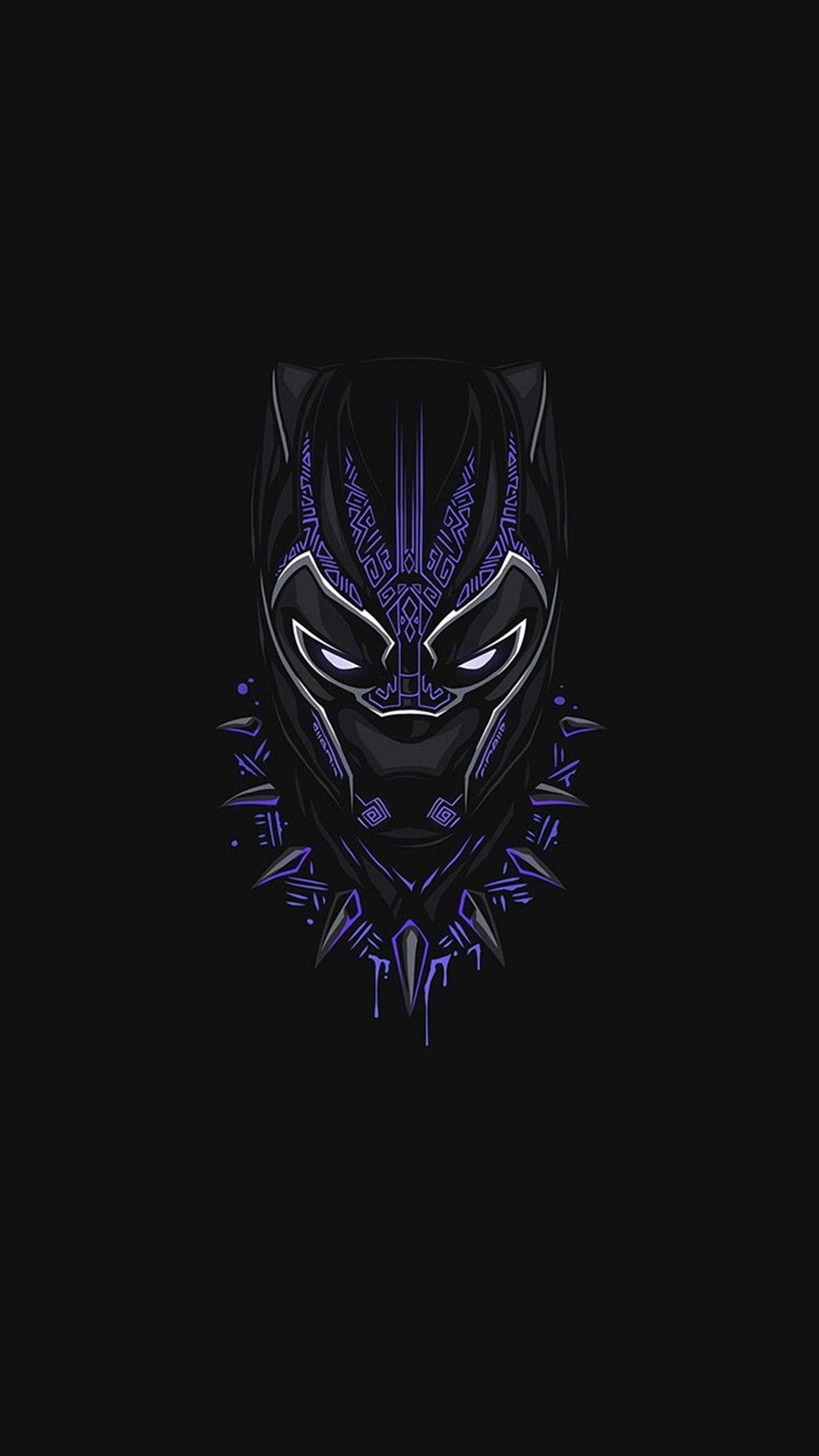 1080x1920 Black Panther Purple Minimal iPhone Wallpaper #averteam #avermusic Instagram Youtube. Black panther marvel, Superhero wallpaper, Marvel wallpaper, Phone