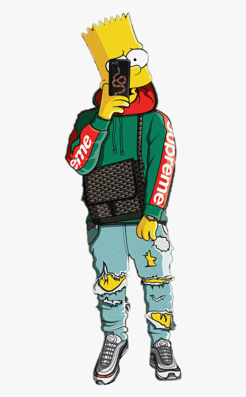 860x1390 Bart Swag Bart Simpson, HD Png Download, Transparent Png Image, Phone