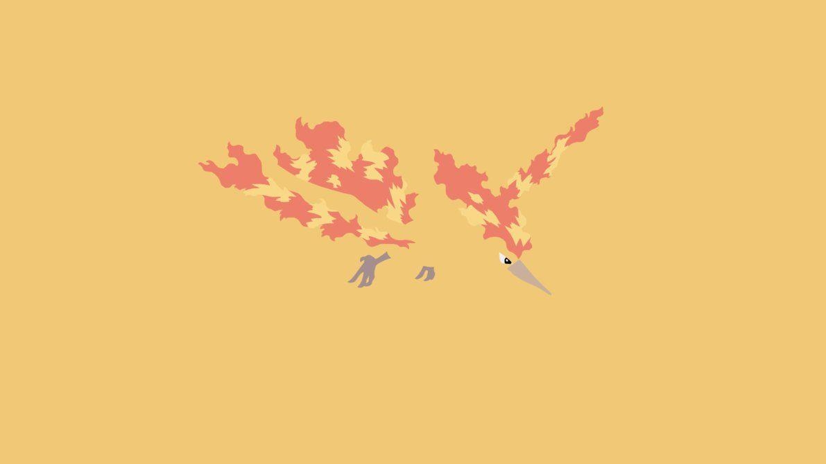 1200x670 Minimalistic Wallpaper: Moltres, Desktop