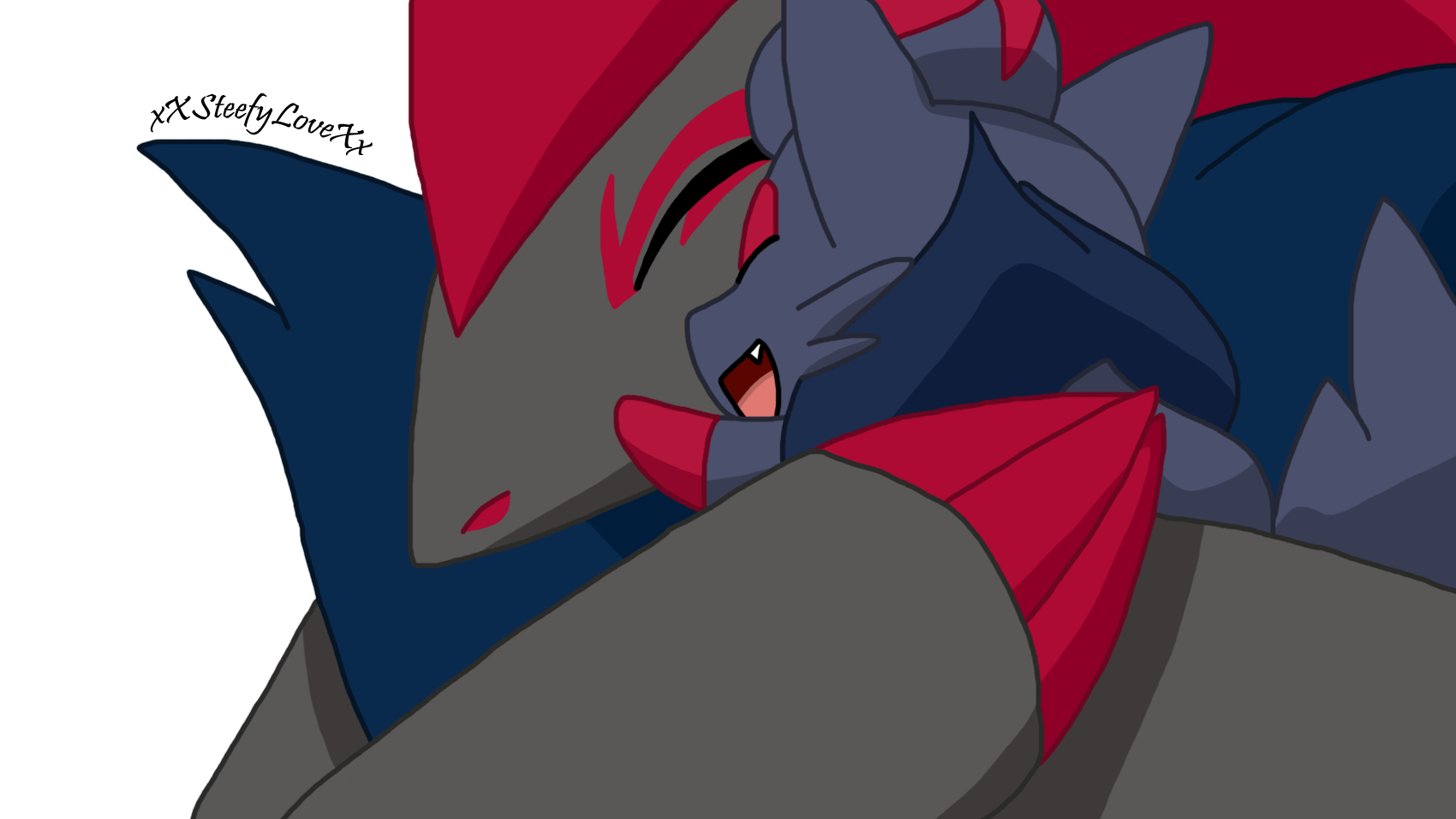 1700x960 Zoroark and Zorua- Hug, Desktop