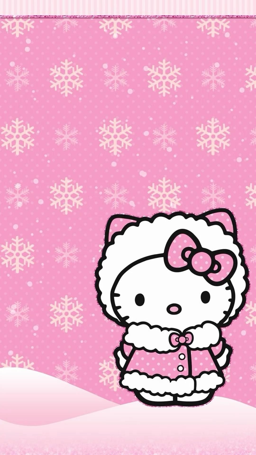 1080x1920 winter hello kitty wallpaper. Hello kitty background, Hello kitty wallpaper, Hello kitty image, Phone