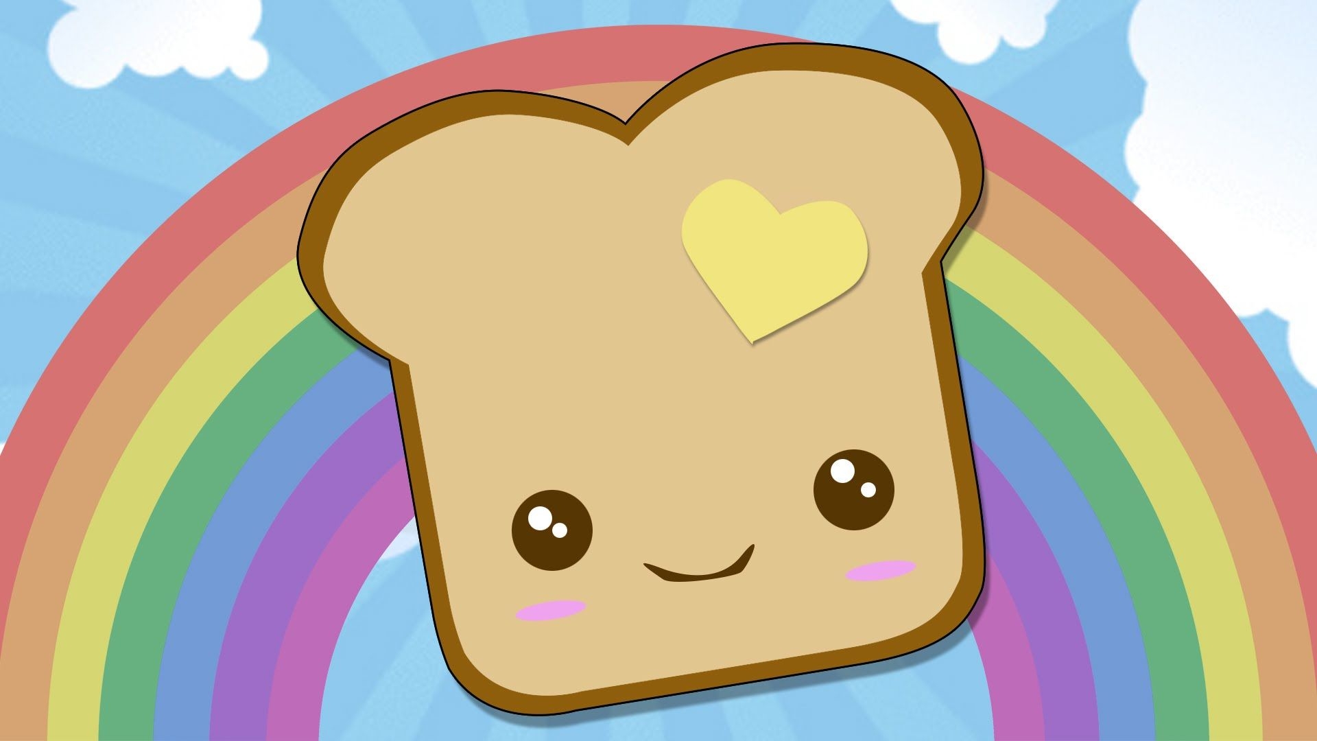 1920x1080 Cute Toast Wallpaper Free Cute Toast Background, Desktop