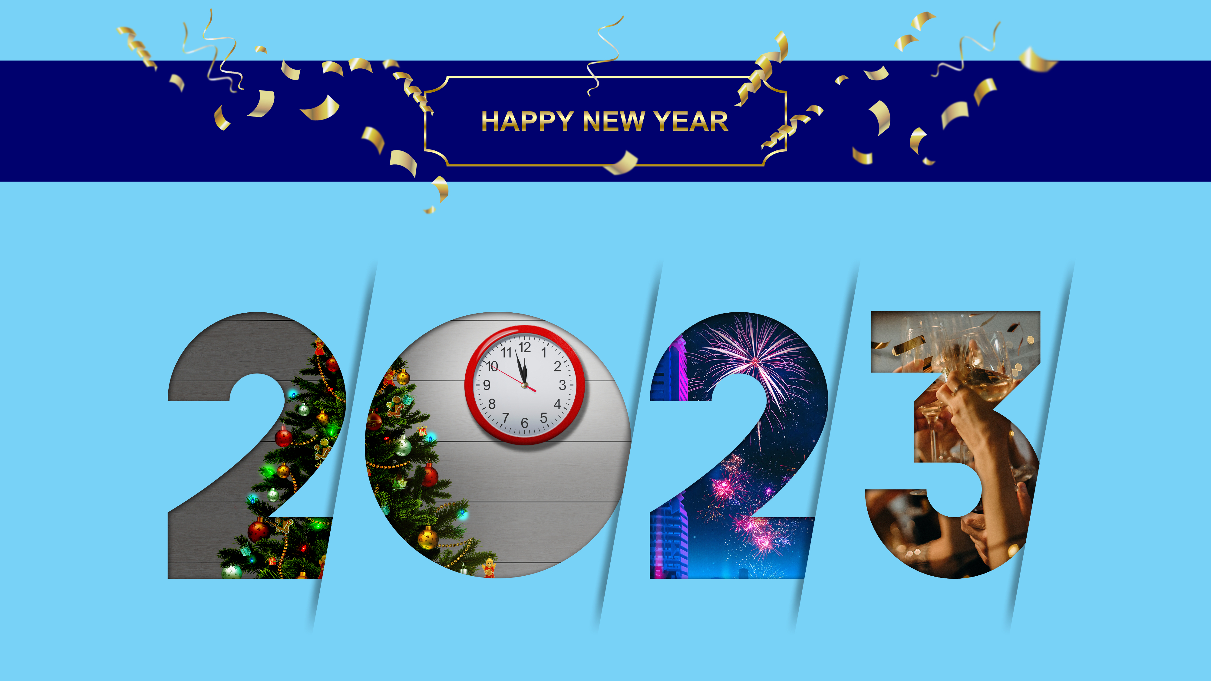 4000x2250 New Year 2023 Year Wallpaper:, Desktop