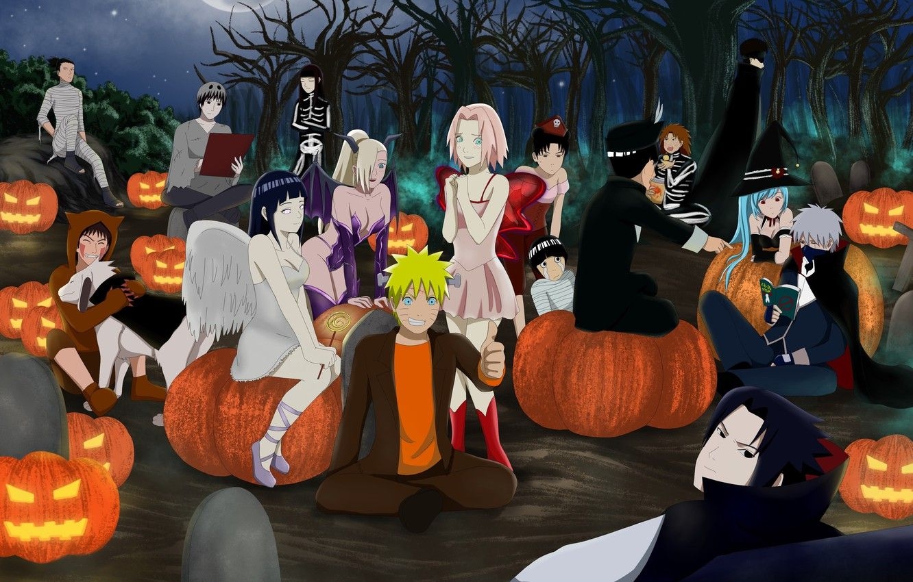 1340x850 Naruto Halloween Wallpaper Free Naruto Halloween Background, Desktop