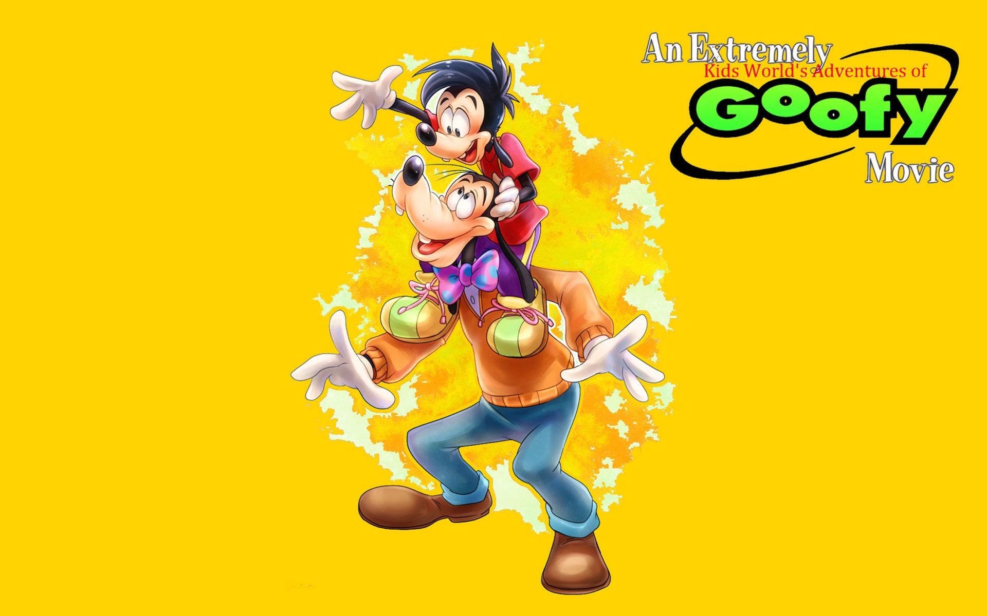 1920x1200 An Extremely Goofy Movie Goofy And Max Disney Cartoon Poster Wallpaper HD For Mobile Phones Tablet And Pc 2880x1620, Wallpaper13.com, Desktop