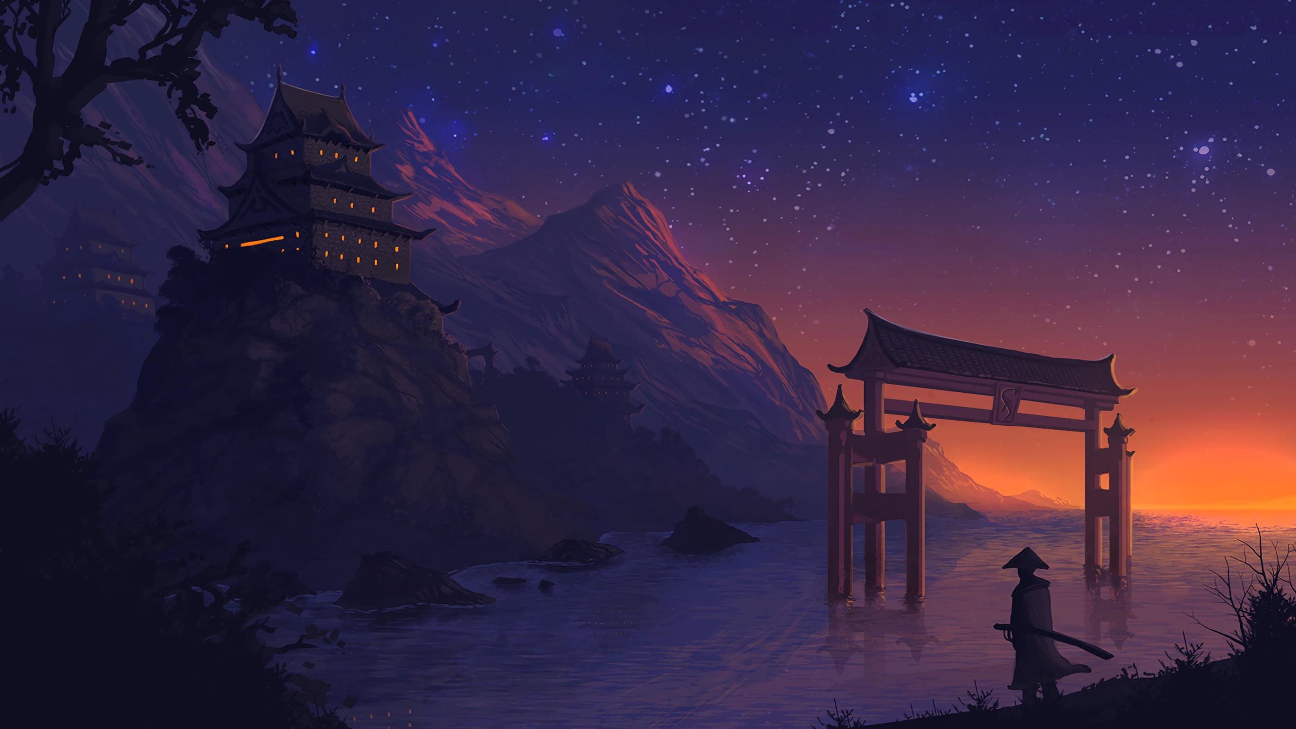 2560x1440 Samurai 4K wallpaper for your desktop or mobile screen free and easy to download, Desktop