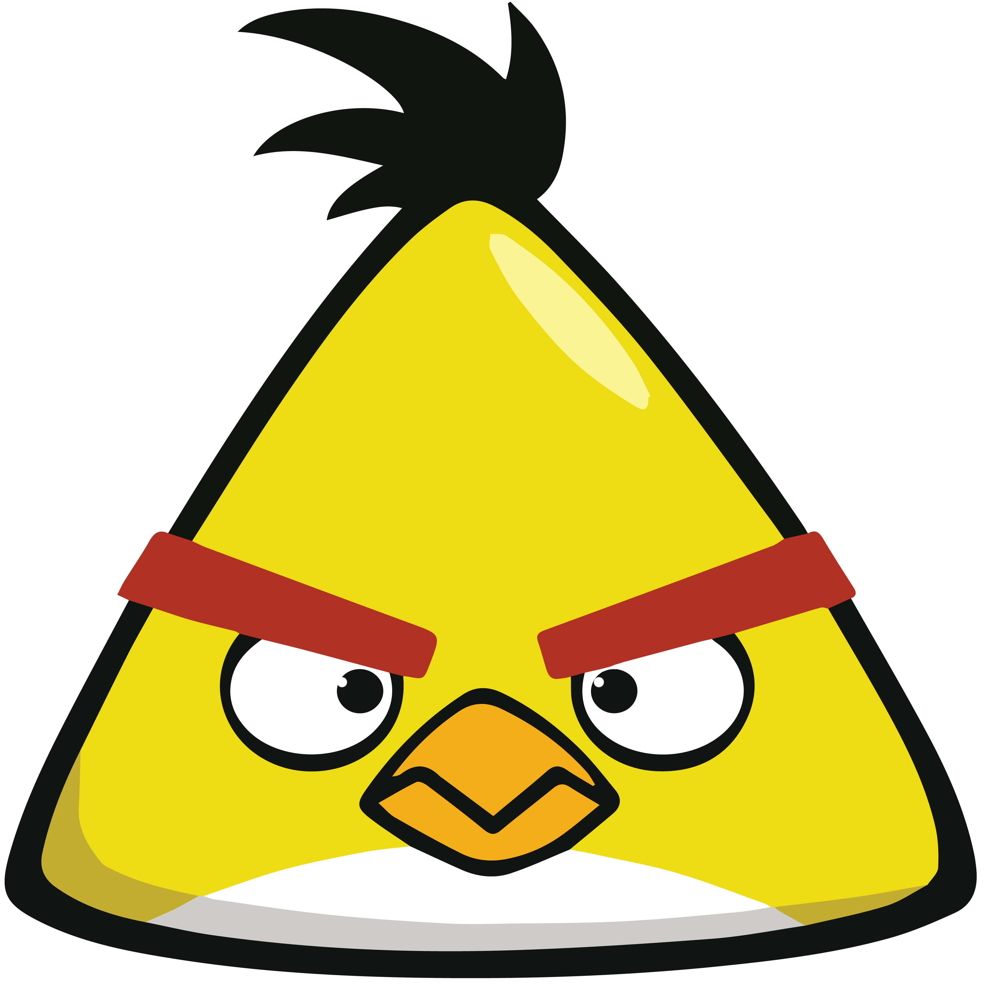 3400x3400 Angry Birds Chuck Yellow Cartoon HD Image for MacBook, Phone