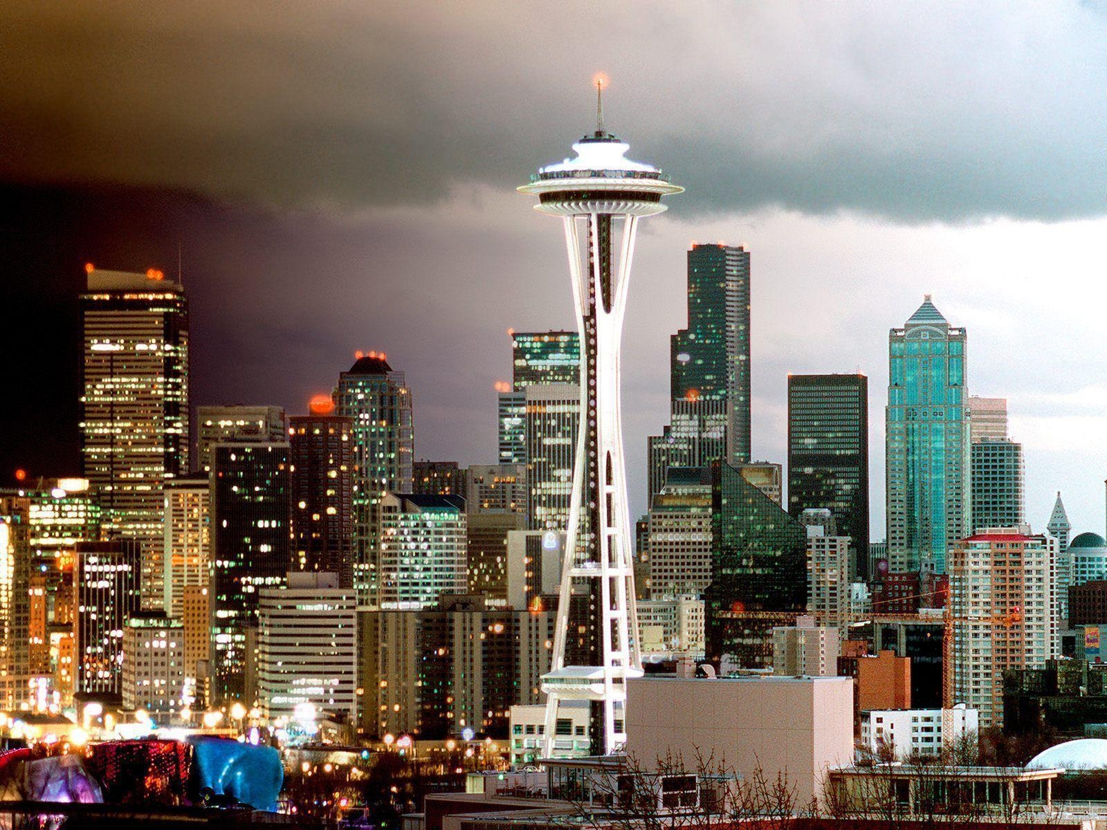 1600x1200 Wallpaper of seattle skyline Stock Free Image, Desktop