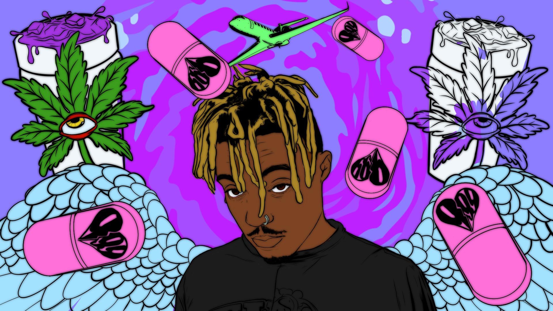 1920x1080 I'm working on this juice WRLD wallpaper it's in a very early, Desktop