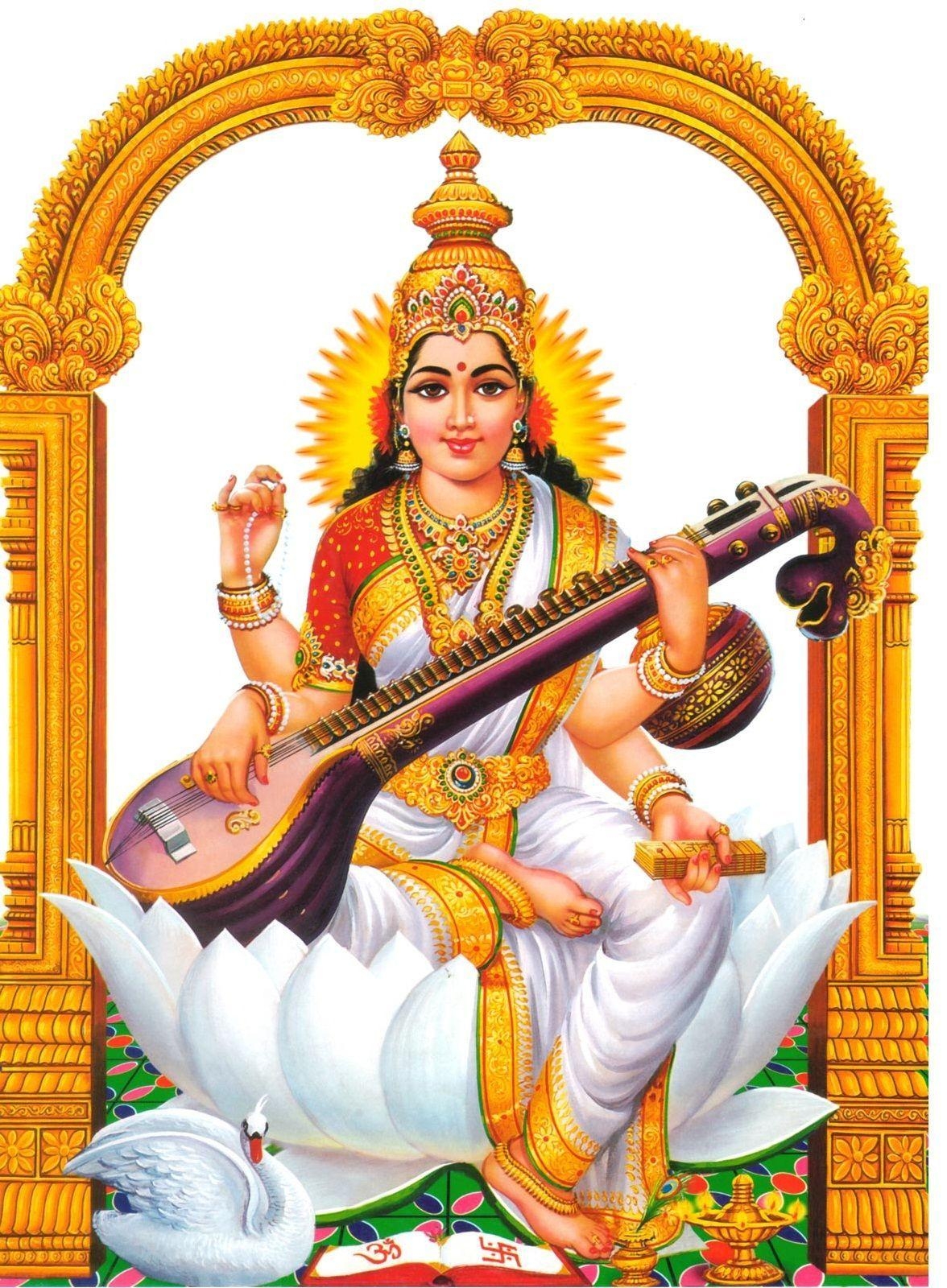 1180x1600 Saraswati devi 1321 Hindu God Wallpaper for Mobile Phones, Phone