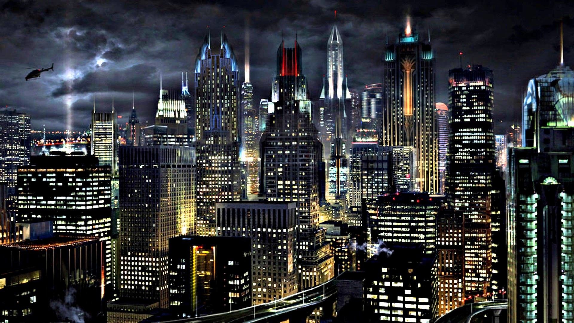 1920x1080 Gotham City Background, Desktop