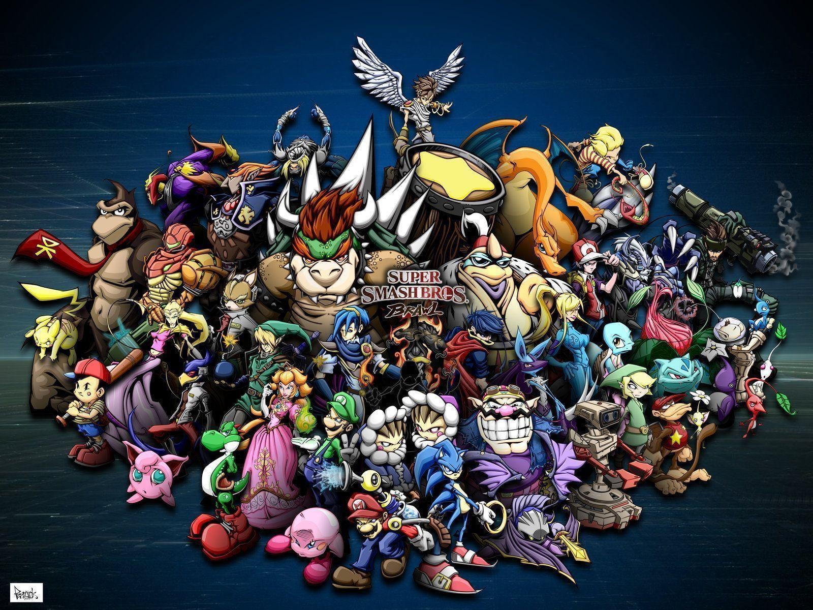 1600x1200 mario super smash bros brawl wallpaper by pnutink. Style Favor, Desktop