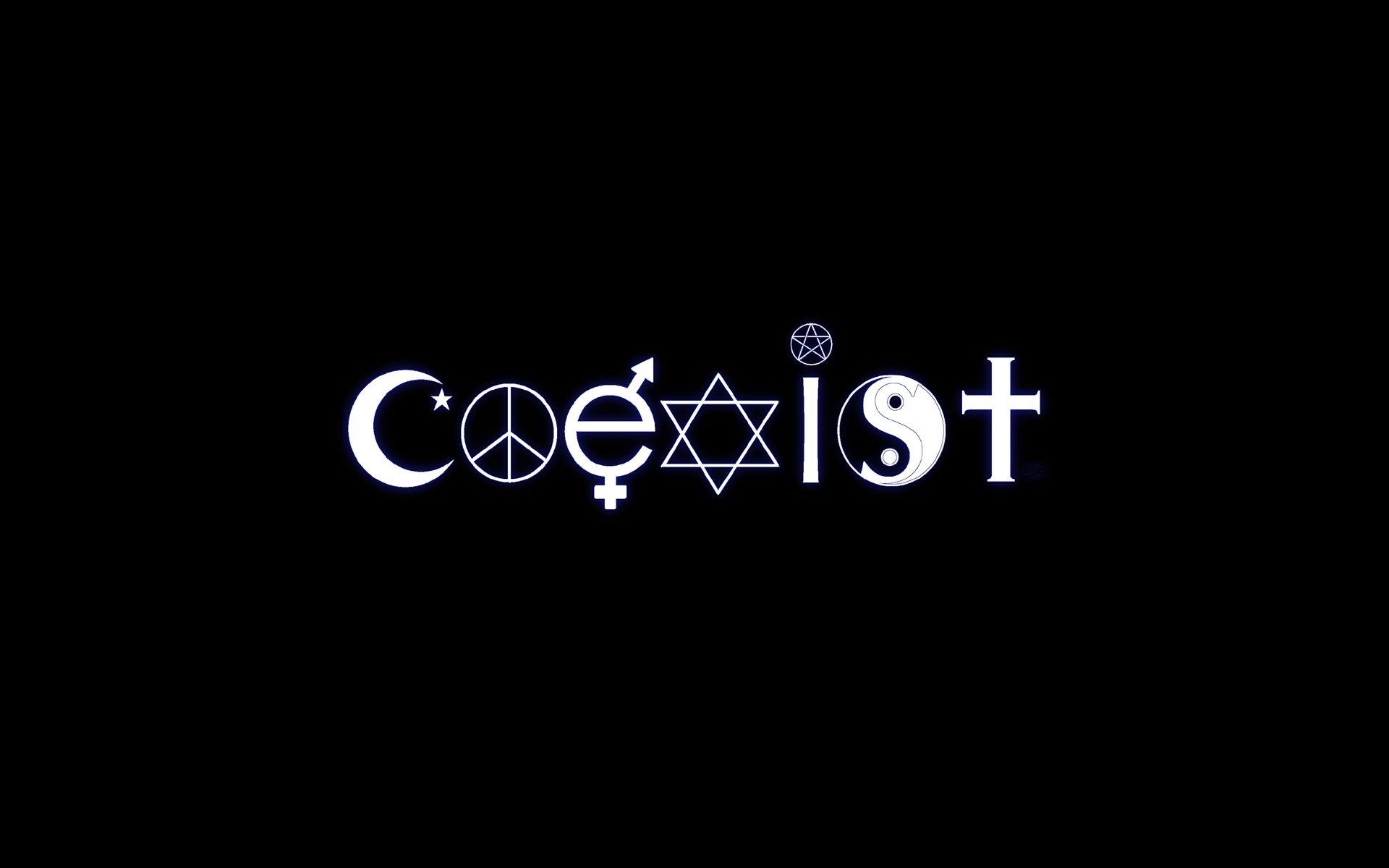 1920x1200 Download Wallpaper, Download 1080x960 fake peace typography religion christianity islam judaism ying yang coexist satanism  wa People HD Wallpaper, Hi Res People Wallpaper, High Definition Wallpaper, Desktop