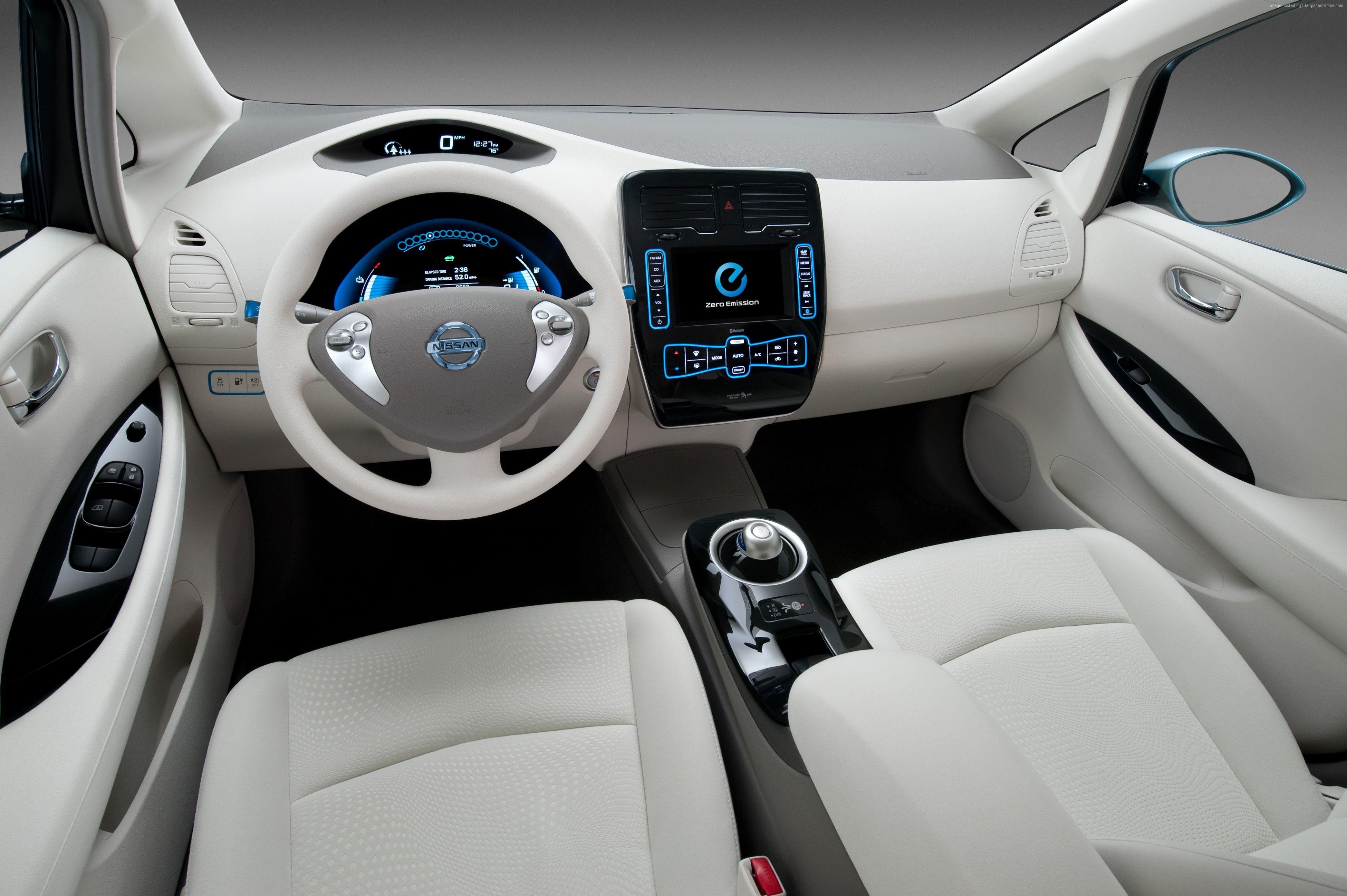 4190x2790 Wallpaper Nissan LEAF, electric cars, Nissan, interior, city cars, Desktop