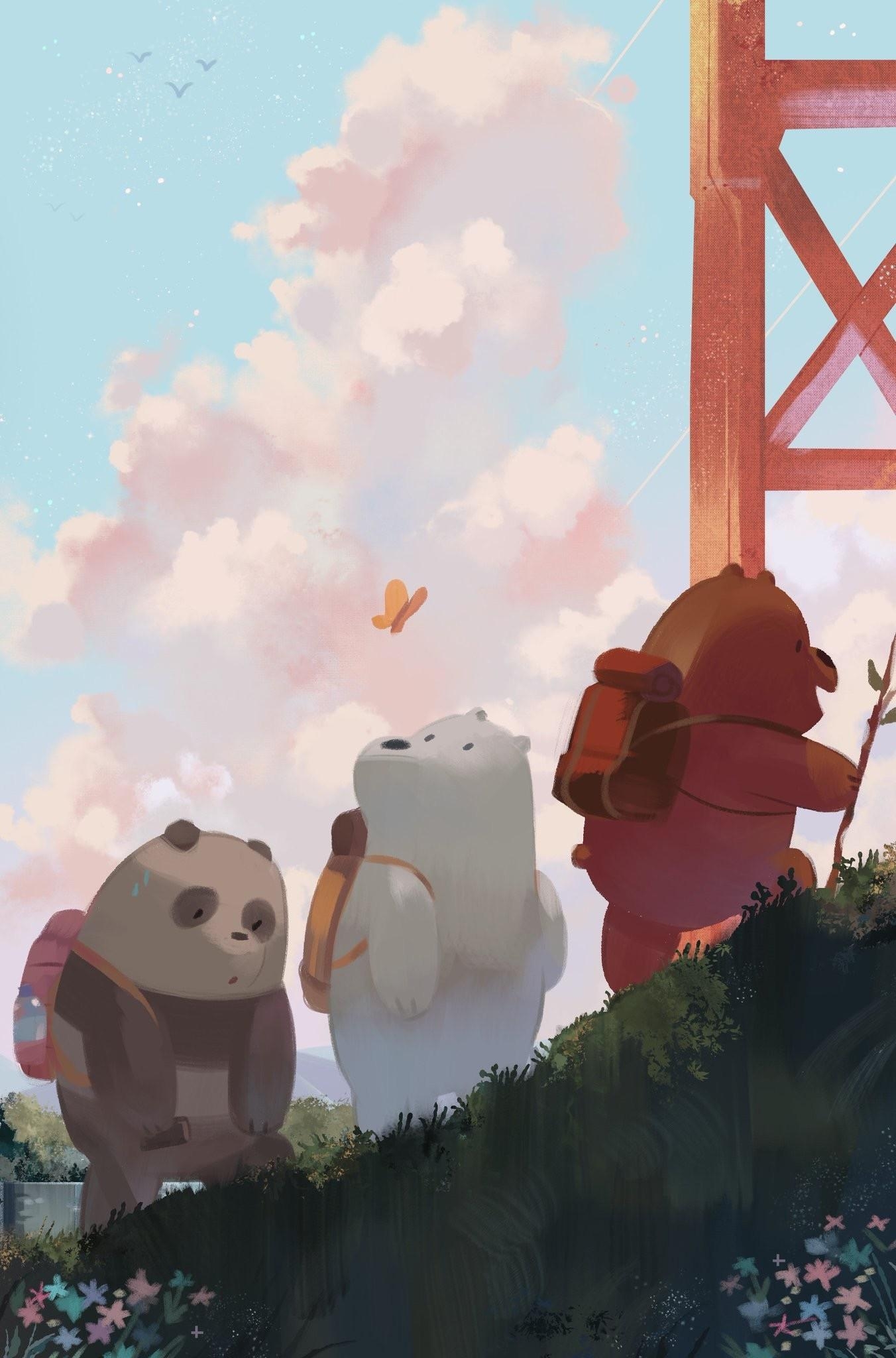 1360x2050 We Bare Bears Wallpaper, Phone