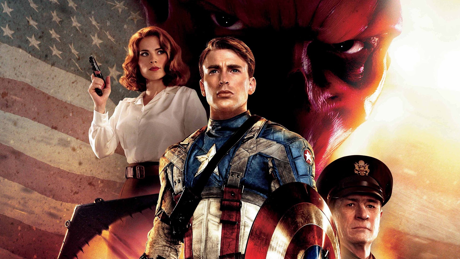 1920x1080 Steve Rogers Hayley Atwell Peggy Carter Tommy Lee Jones, Captain America: The First Avenger, Chris Evans, Captain America hero. Mocah HD Wallpaper, Desktop