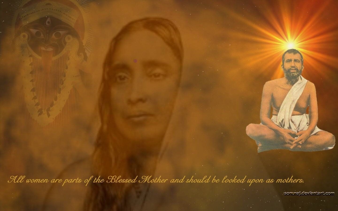 1440x900 Ramakrishna. Blessed mother, Divine mother, Spirituality, Desktop