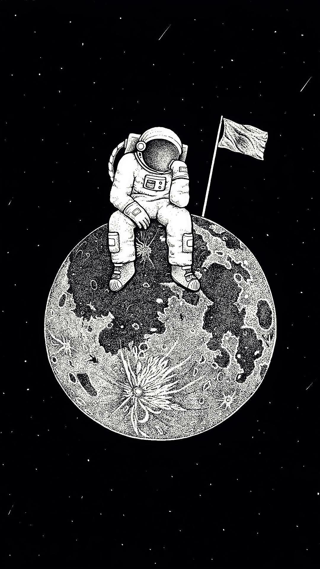 1080x1920 Lonely Astronaut Wallpaper Free Lonely Astronaut Background, Phone