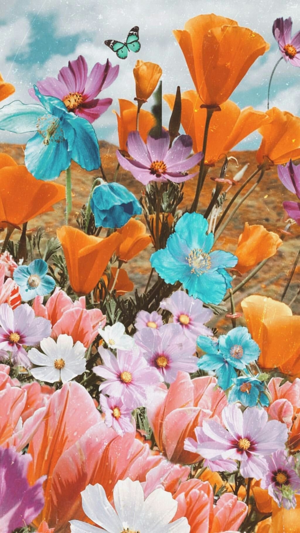 1030x1820 Aesthetic summer flower Wallpaper Download, Phone