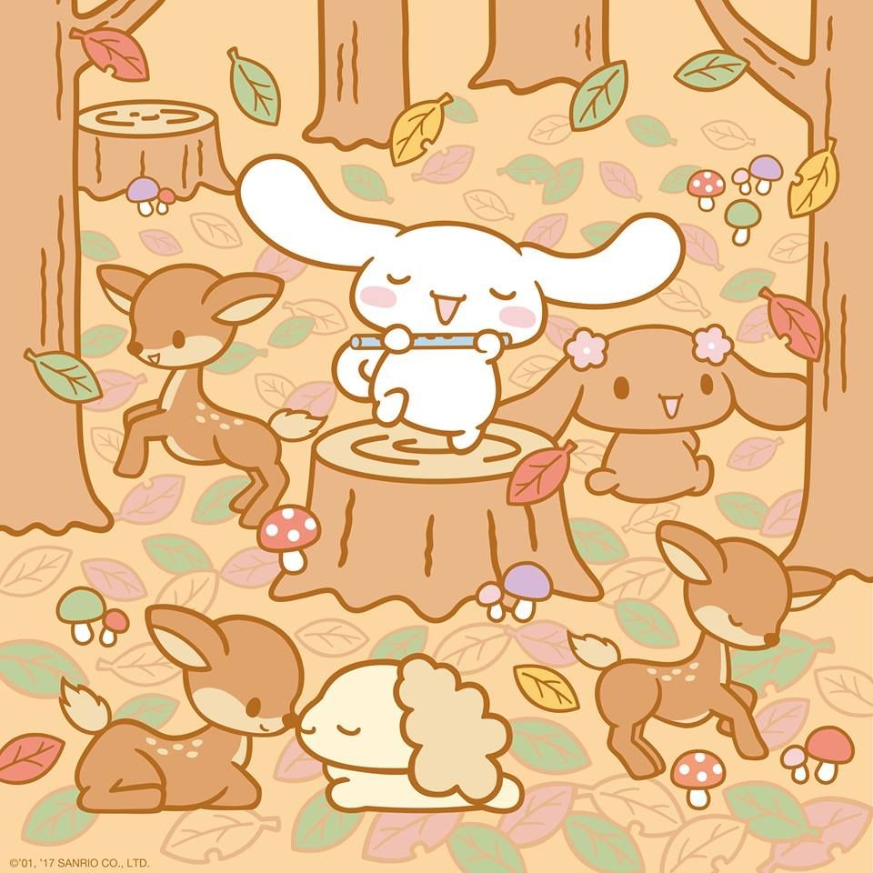 960x960 Cinnamoroll celebrates Autumn (Sanrio). Hello kitty iphone wallpaper, Kawaii wallpaper, Sanrio wallpaper, Phone