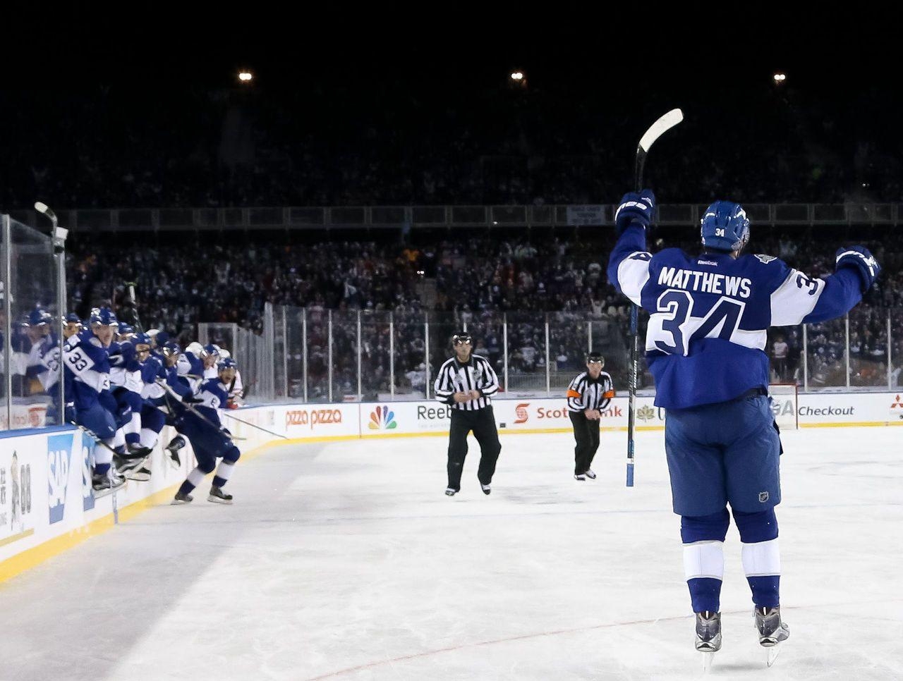 1280x970 Auston Matthews celebrates his OT game winner at the 2017 NHL, Desktop