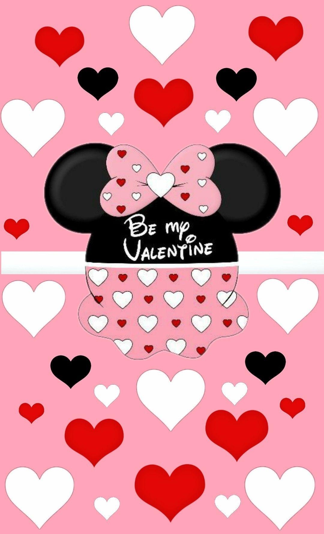 1080x1780 Valentines. Disney valentines, Valentines wallpaper, Minnie mouse image, Phone