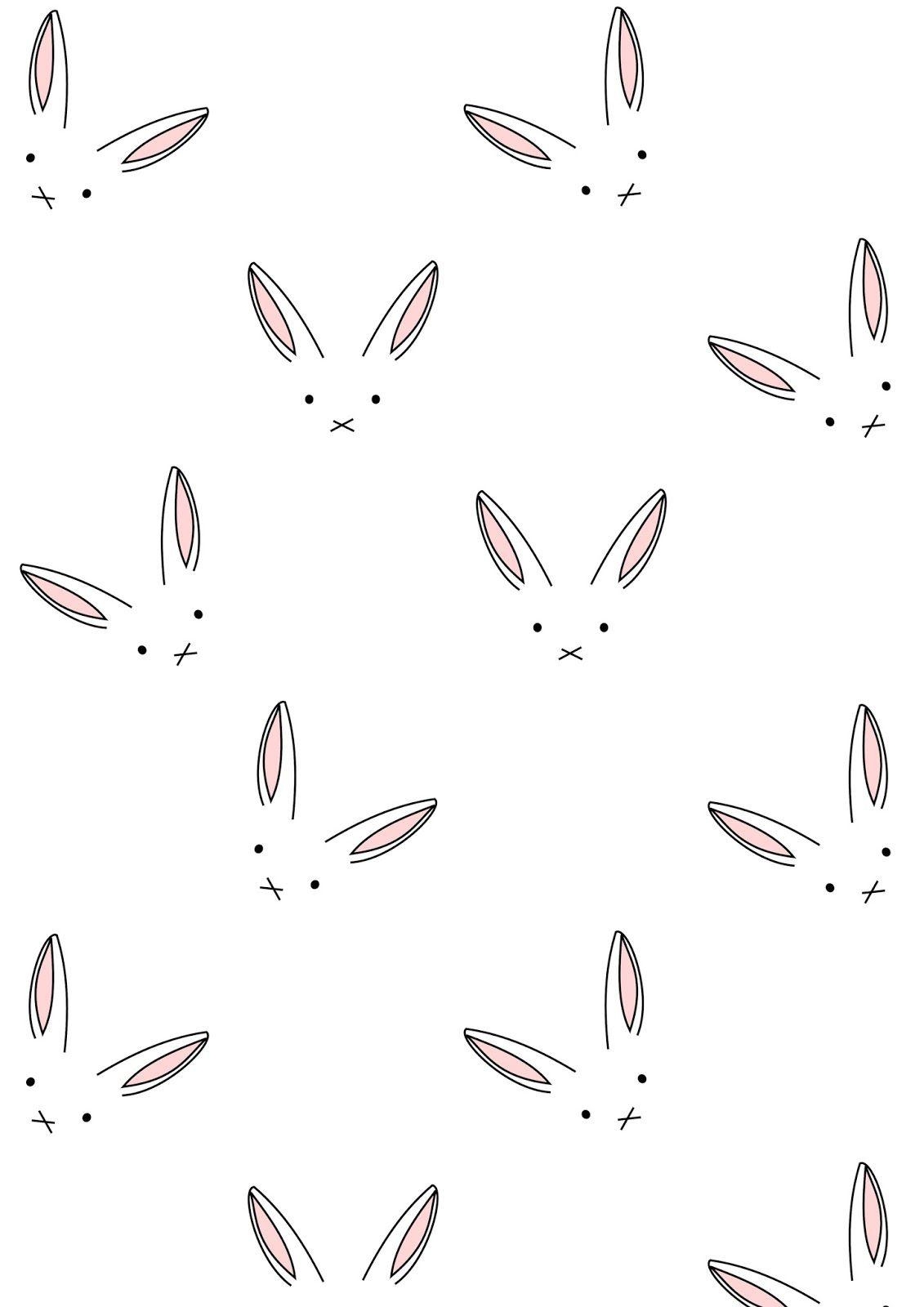 1140x1600 Free digital bunny scrapbooking paper minimalist Geschenkpapier. Easter wallpaper, Pattern wallpaper, Prints, Phone