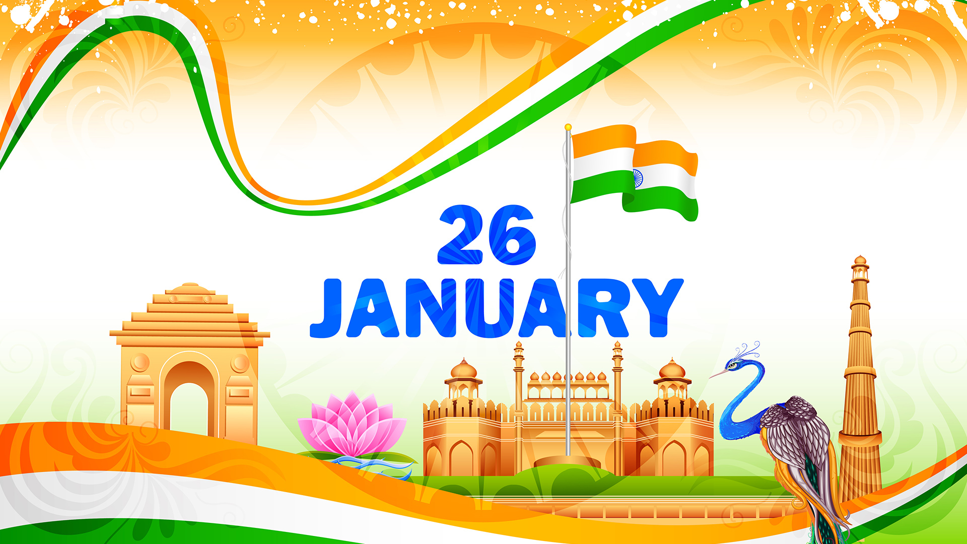 1920x1080 Happy Republic Day 2023 Quotes, Wishes, Wallpaper, Messages, Desktop