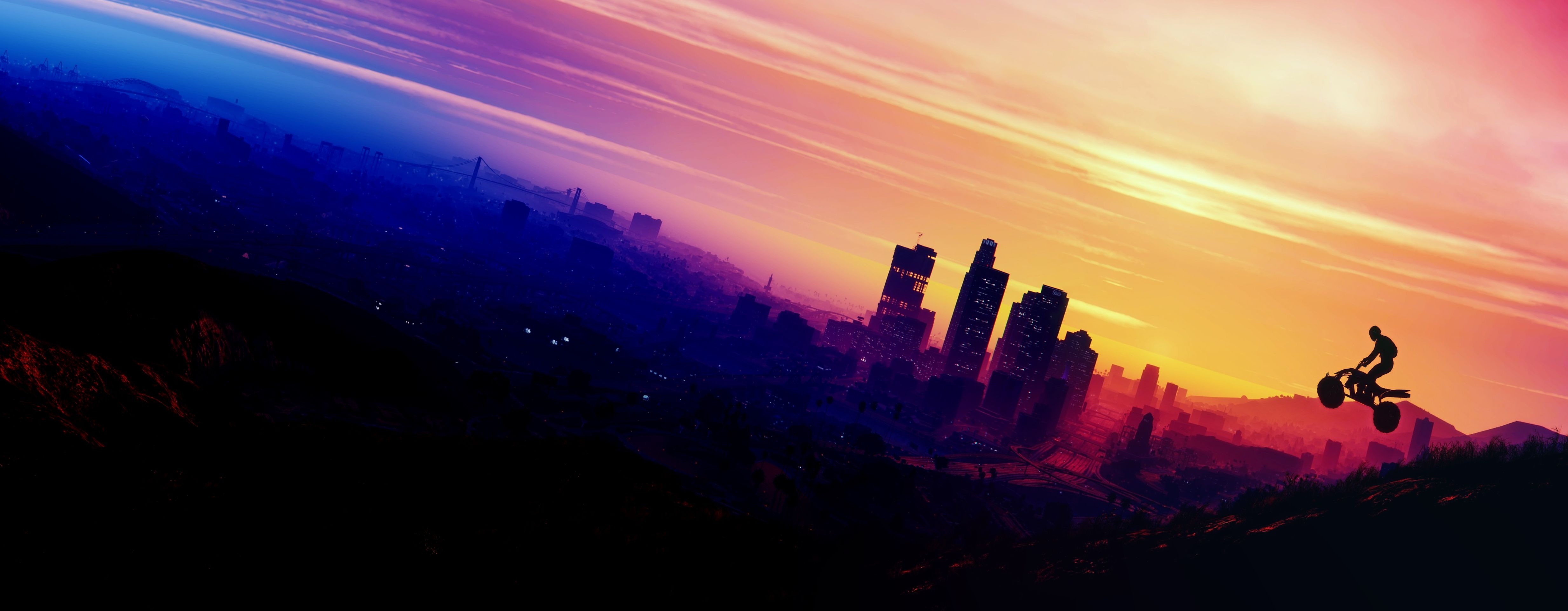 4940x1930 Gta V Wallpaper 4k, Dual Screen