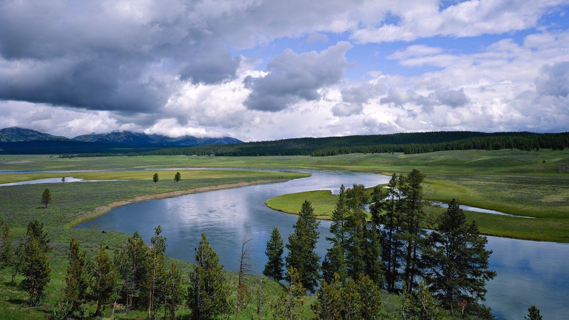 1920x1080 Rivers: Park Yellowstone National Wyoming Rivers Nature HD, Desktop