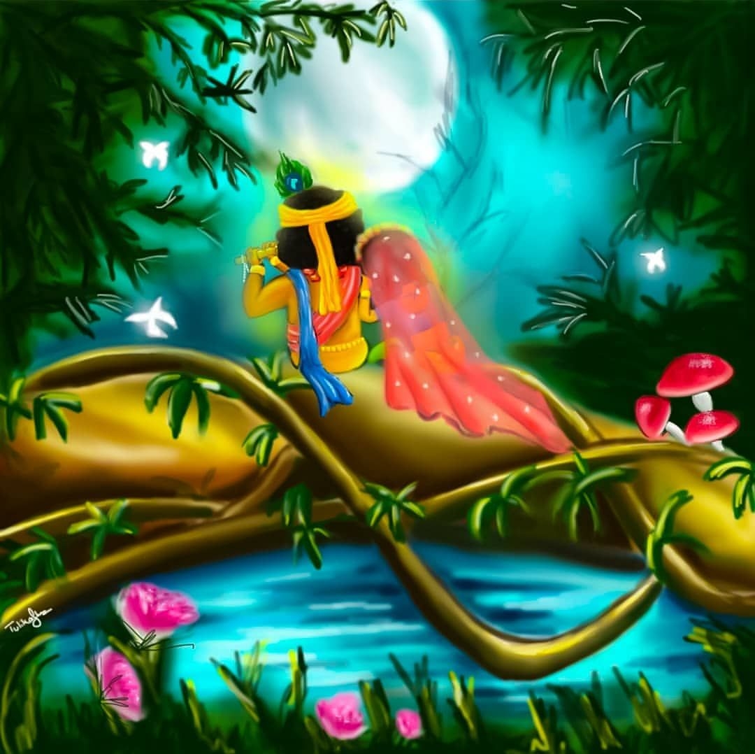 1080x1080 No photo description available. Krishna radha painting, Radha krishna wallpaper, Radha krishna picture, Desktop