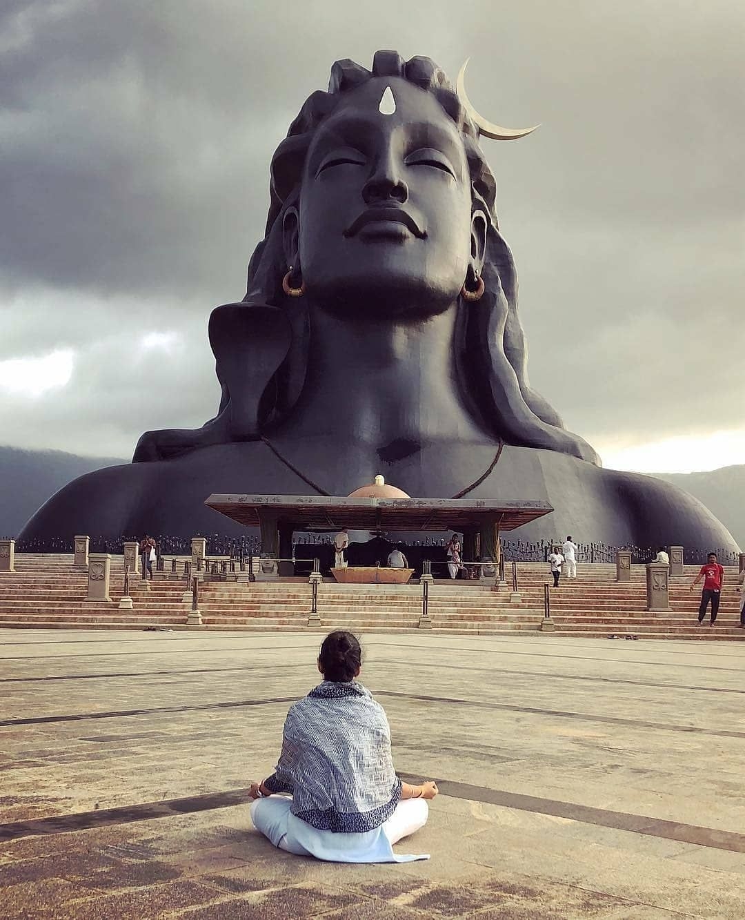 1080x1340 India Undiscovered on Instagram: “Yoga. India is the motherland of Yoga. International Yoga Day The Adiyogi statue is a 34.3-. Yoga india, Lord shiva, Isha yoga, Phone