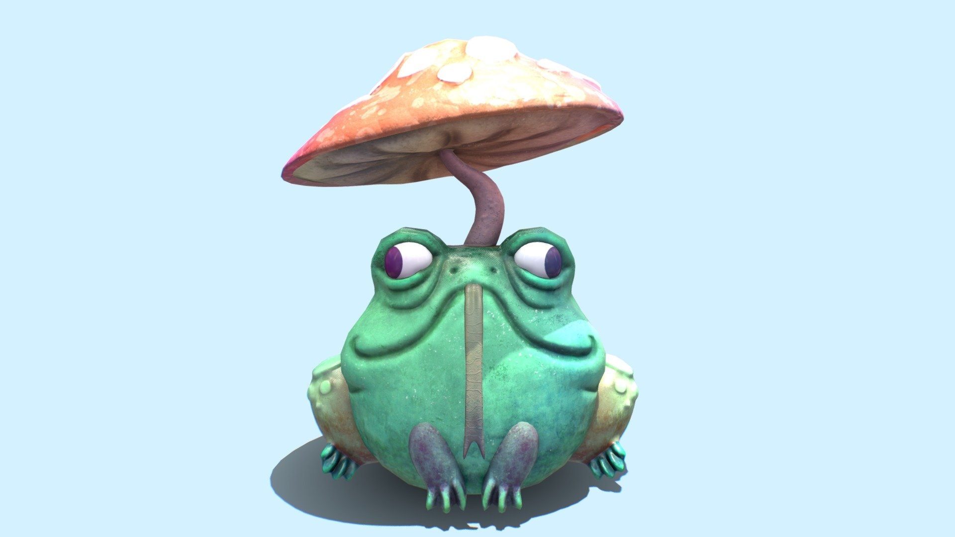 1920x1080 Mushroom Frog model by Rhett Wimmer [909d06b], Desktop