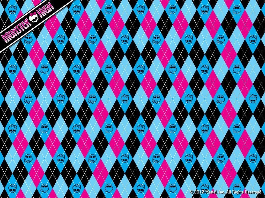 1030x770 Monster High Wallpaper: Monster High Argyle Wallpaper. Monster high, Monster high party, Pink background, Desktop