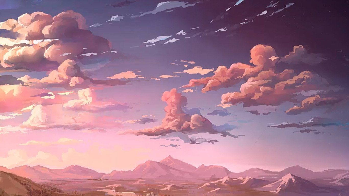 1370x770 Pink Anime Aesthetic Wallpaper.com, Desktop