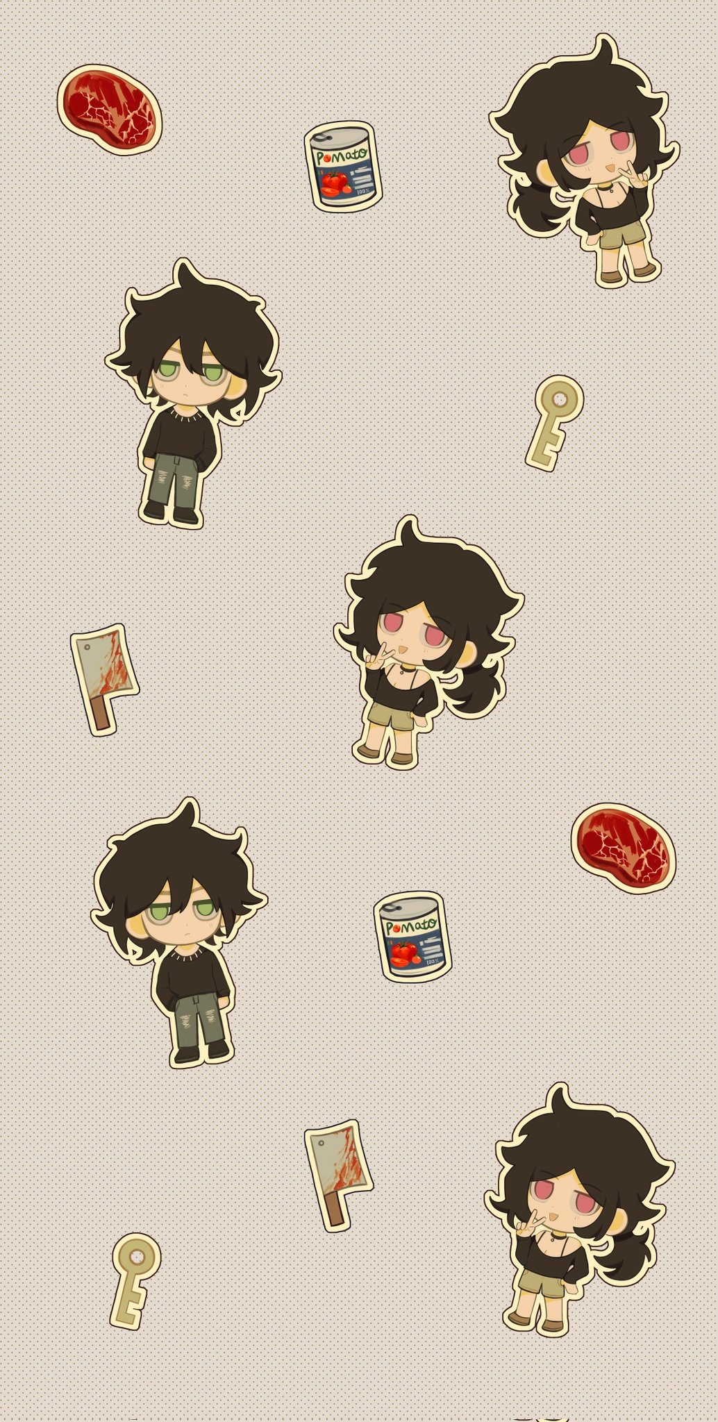 1040x2050 #thecoffinofandyandleyley The Coffin of Andy and Leyley I drew a wallpaper lol_(:3 ⌒ﾞ)_, Phone