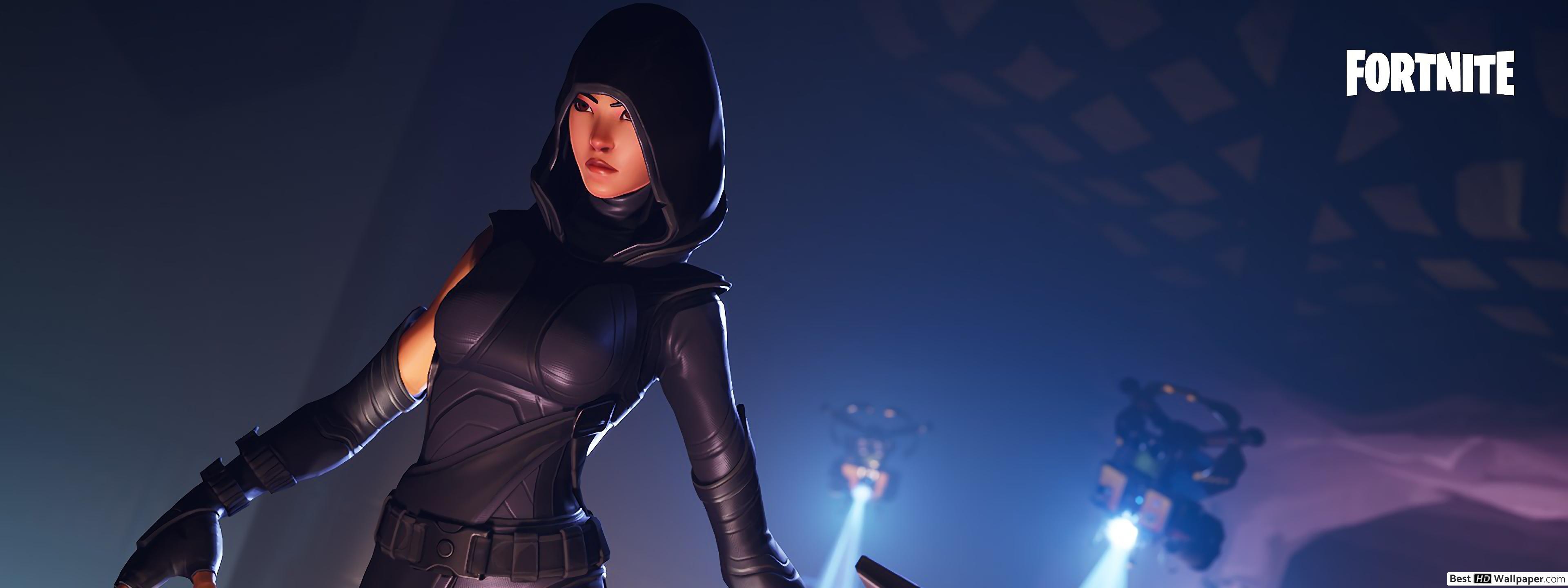 3840x1440 Fortnite fate outfit skin HD wallpaper download, Dual Screen