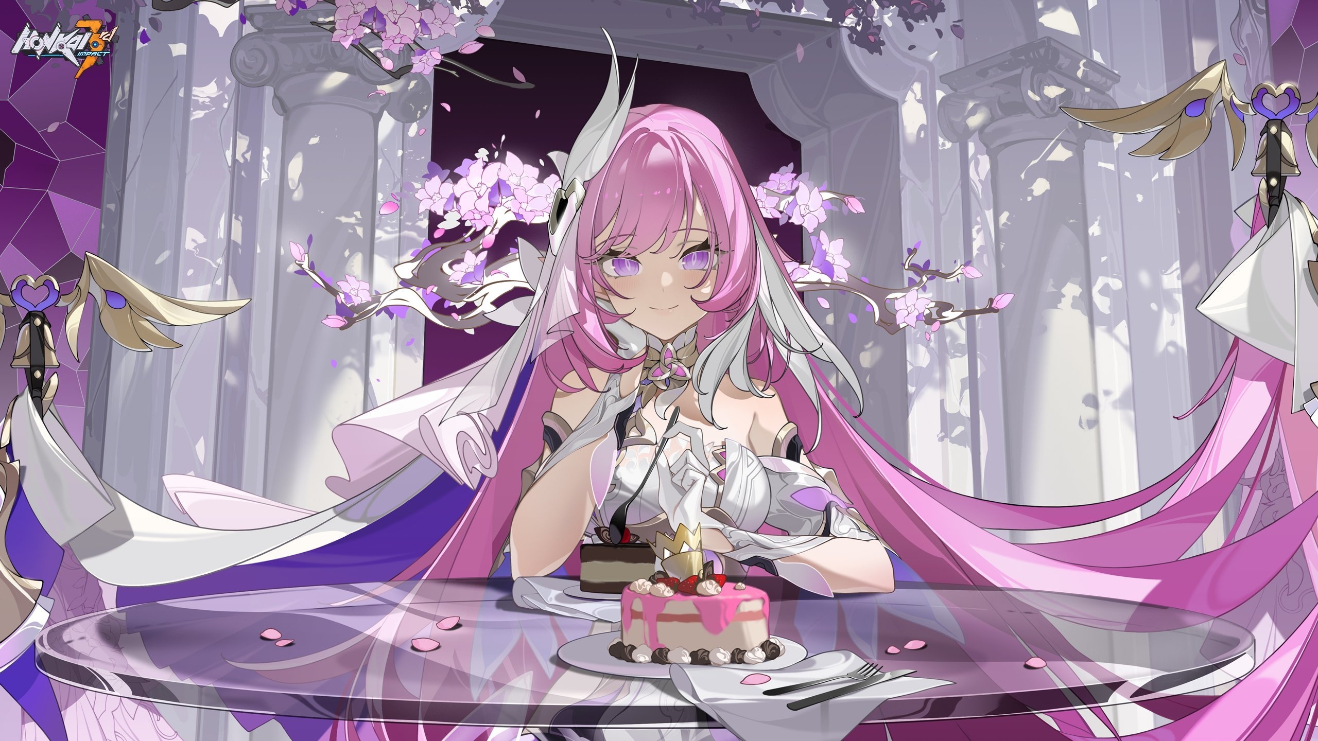 2560x1440 Honkai Impact 3rd - [Wallpaper] Elysia's Sweet Afternoon Tea Wallpaper Download Thanks for your invitation! This is a beautiful place and it perfectly matches my outfit. We hope you love Elysia's, Desktop